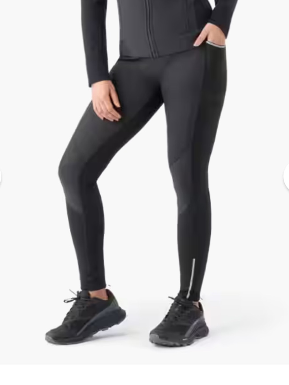 Smartwool Merino Active Fleece Wind Tight Black Size XS
